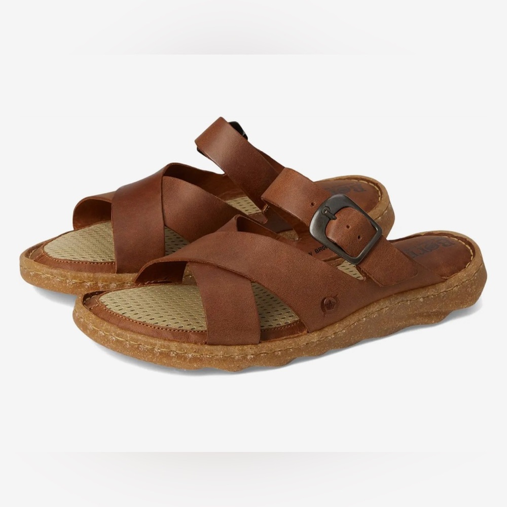 Born Salas Women's NEW BROWN LEATHER GORGEOUS SANDALS